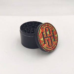 
                  
                    Load image into Gallery viewer, High Society - 4 PC 50mm Ceramic Teflon Coated Grinder - Rasta
                  
                