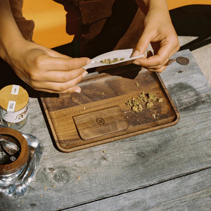 
                  
                    Load image into Gallery viewer, Natural Black Walnut Rolling Tray
                  
                