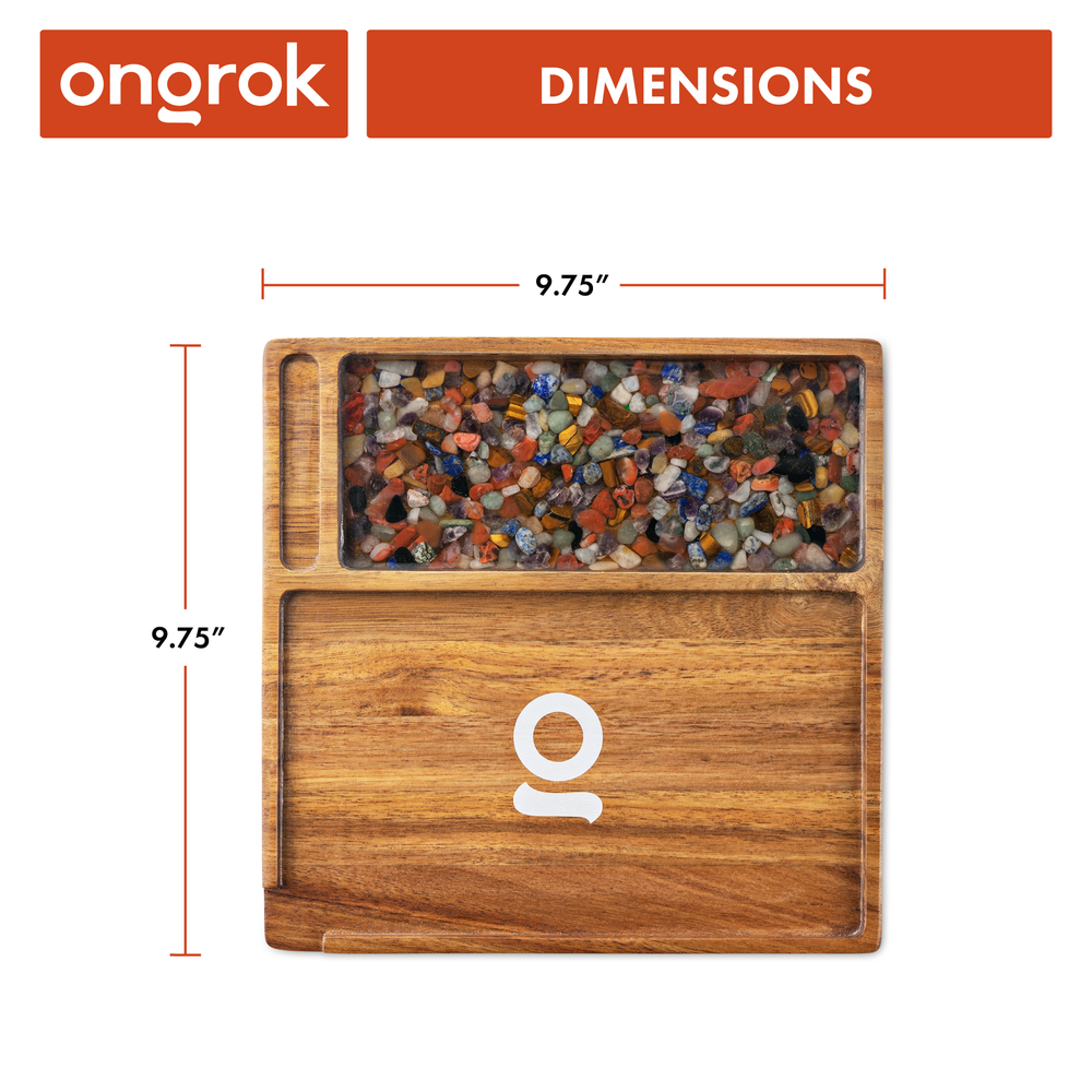 
                  
                    Load image into Gallery viewer, Premium Natural Acacia Wood Tray | 9.5&amp;quot; x 9.5&amp;quot;
                  
                