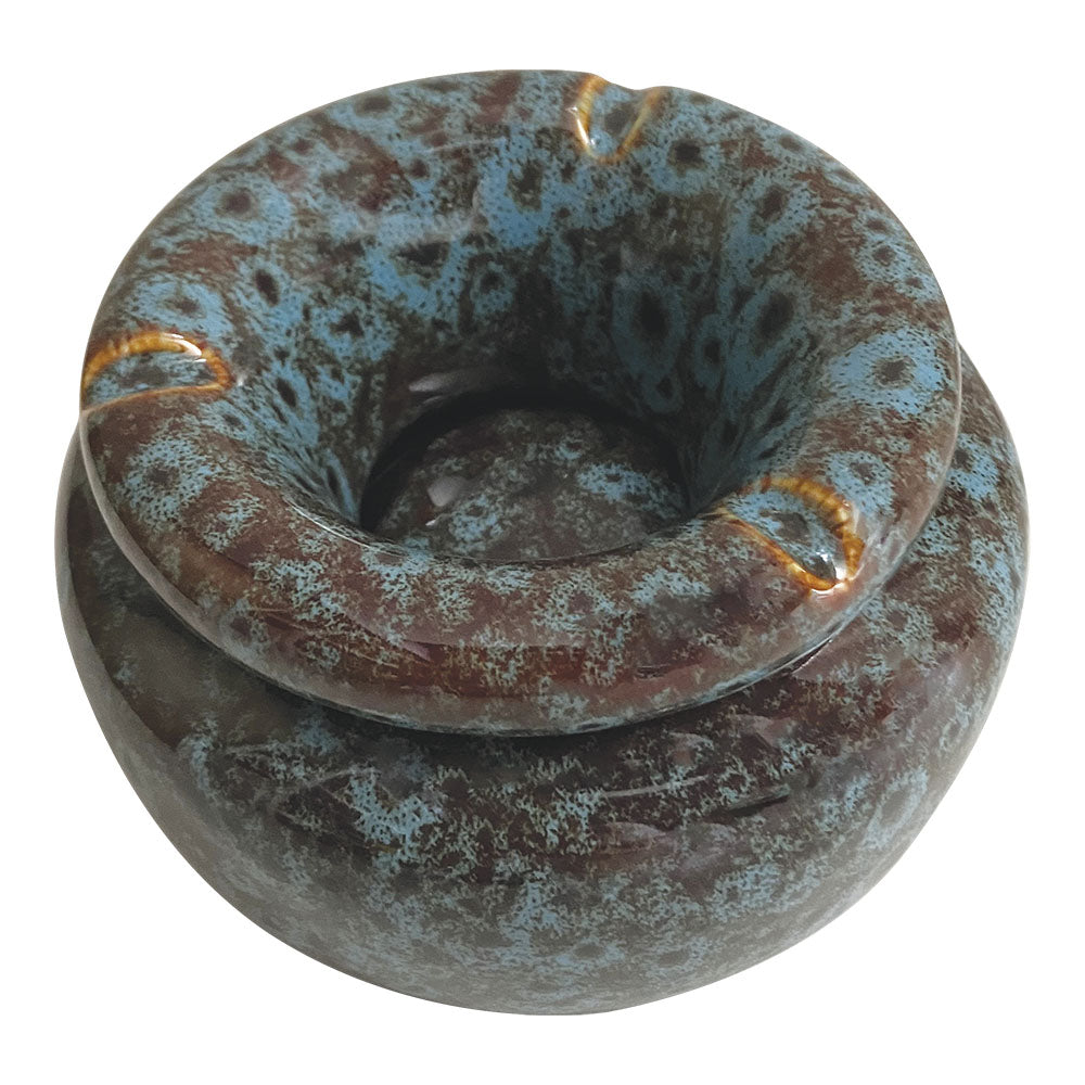 
                  
                    Load image into Gallery viewer, Moroccan Ceramic Ashtray - Reactive Blue
                  
                