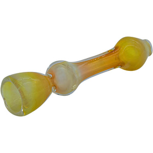 
                  
                    Load image into Gallery viewer, &amp;quot;Chill Fumes&amp;quot; Silver Fumed Chillum
                  
                