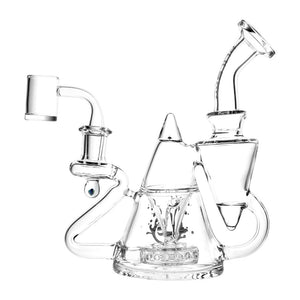 
                  
                    Load image into Gallery viewer, Tea Pot Recycler Rig - 7.75&amp;quot; / 14mm F / Clear
                  
                