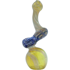 
                  
                    Load image into Gallery viewer, Fumed Sherlock Bubbler Pipe (Various Colors)
                  
                