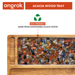 
                  
                    Load image into Gallery viewer, Premium Natural Acacia Wood Tray | 9.5&amp;quot; x 9.5&amp;quot;
                  
                