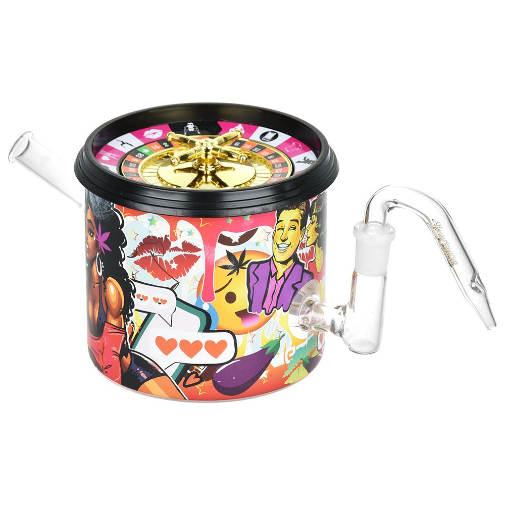 
                  
                    Load image into Gallery viewer, Dabtized Puff&amp;#39;N&amp;#39;Play Roulette Game Dab Rig | 8.75&amp;quot; | 14mm F
                  
                