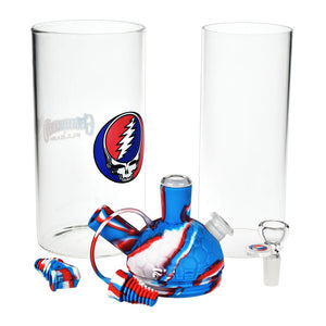 
                  
                    Load image into Gallery viewer, Grateful Dead x Pulsar Silicone &amp;amp; Glass Gravity Water Pipe - 11&amp;quot;
                  
                