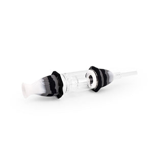 
                  
                    Load image into Gallery viewer, 7&amp;#39;&amp;#39; Silicone Deluxe Nectar Collector - Black &amp;amp; White Marble
                  
                
