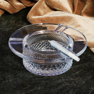 
                  
                    Load image into Gallery viewer, Vintage Style Glass Ashtray - Clear
                  
                