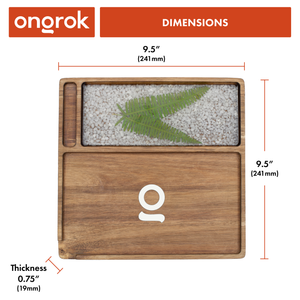 
                  
                    Load image into Gallery viewer, Premium Natural Acacia Wood Tray | 9.5&amp;quot; x 9.5&amp;quot;
                  
                