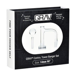 
                  
                    Load image into Gallery viewer, GRAV Control Tower Quartz Banger Set | 3pc | 14mm M
                  
                