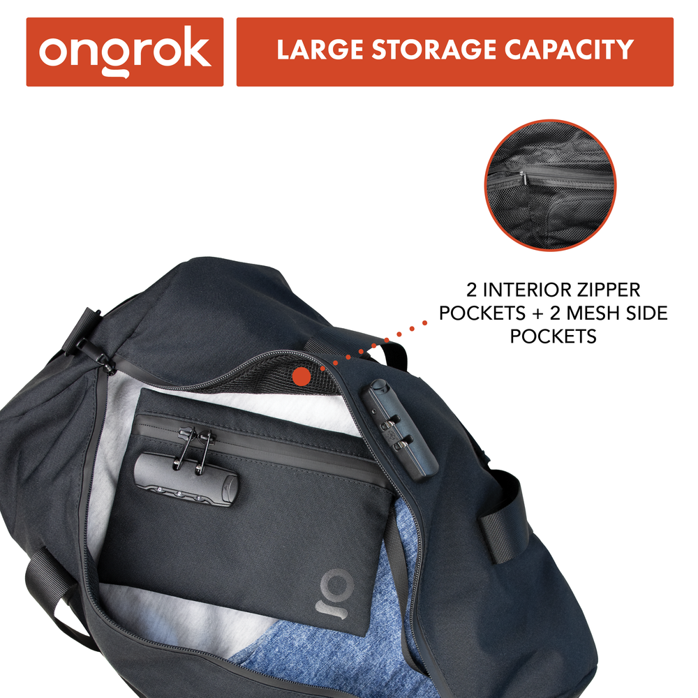 
                  
                    Load image into Gallery viewer, Ongrok Carbon-lined Smell Proof Duffle Bag
                  
                