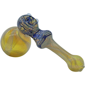 
                  
                    Load image into Gallery viewer, Fumed Hammer Bubbler Pipe (Various Colors)
                  
                