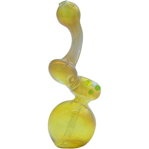 
                  
                    Load image into Gallery viewer, Silver Fumed Sherlock Bubbler Pipe (Various Colors)
                  
                