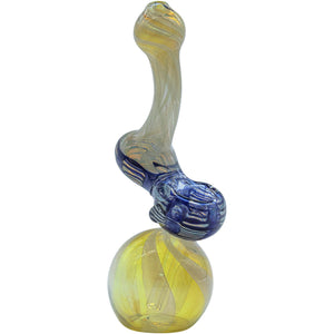 
                  
                    Load image into Gallery viewer, Fumed Sherlock Bubbler Pipe (Various Colors)
                  
                