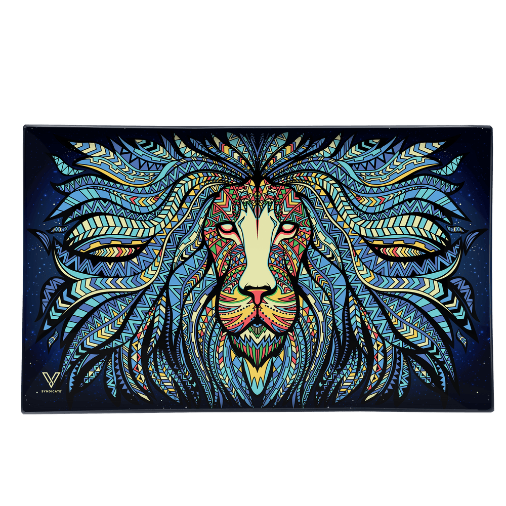 
                  
                    Load image into Gallery viewer, Tribal Lion Glass Rollin&amp;#39; Tray
                  
                