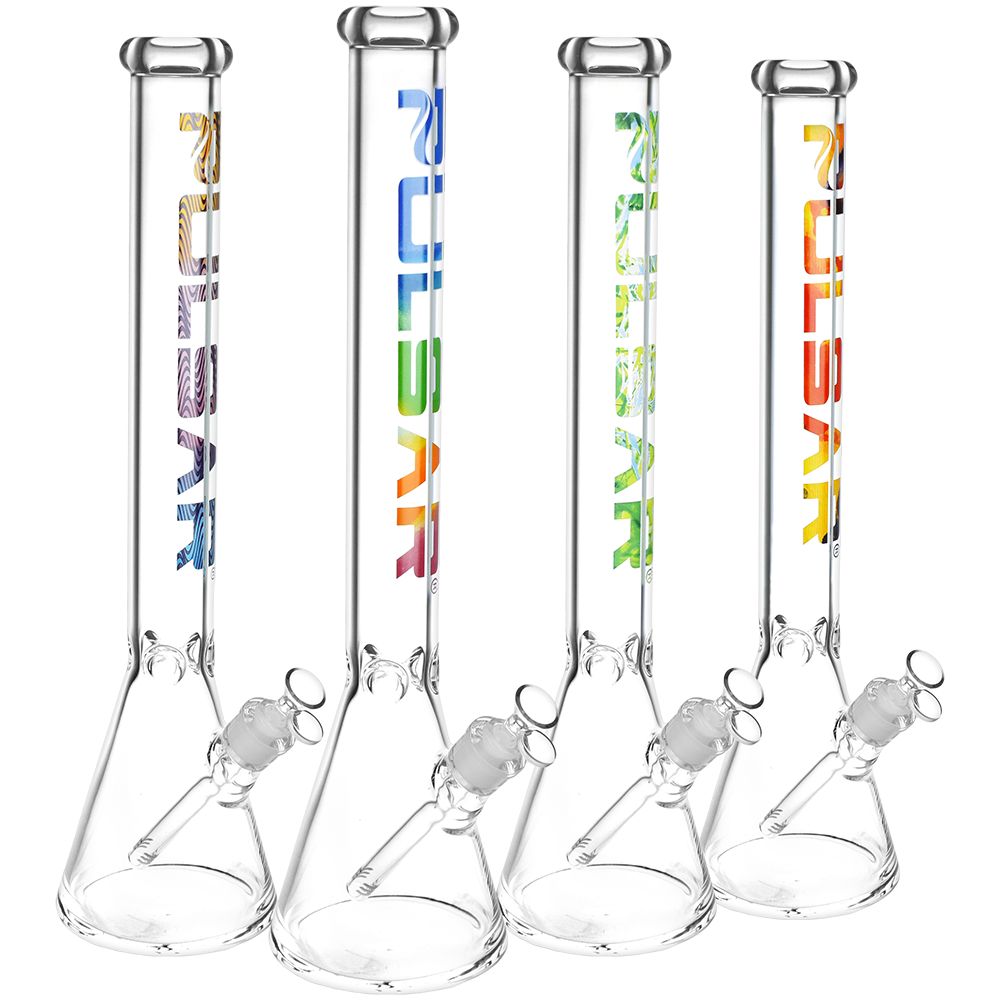 
                  
                    Load image into Gallery viewer, Illustrious Glass Beaker Water Pipe | 14mm F | Colors Vary
                  
                