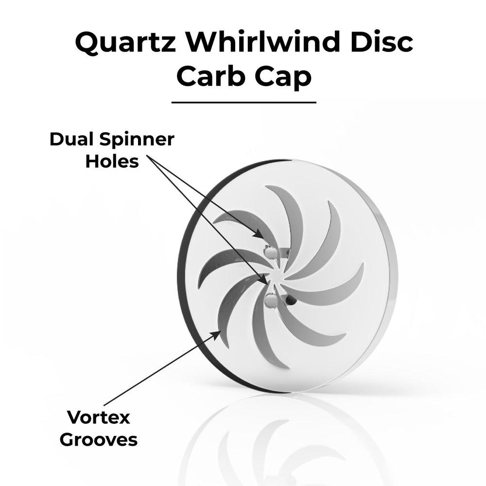 
                  
                    Load image into Gallery viewer, Honeybee Herb QUARTZ WHIRLWIND DISC  CARB CAP
                  
                