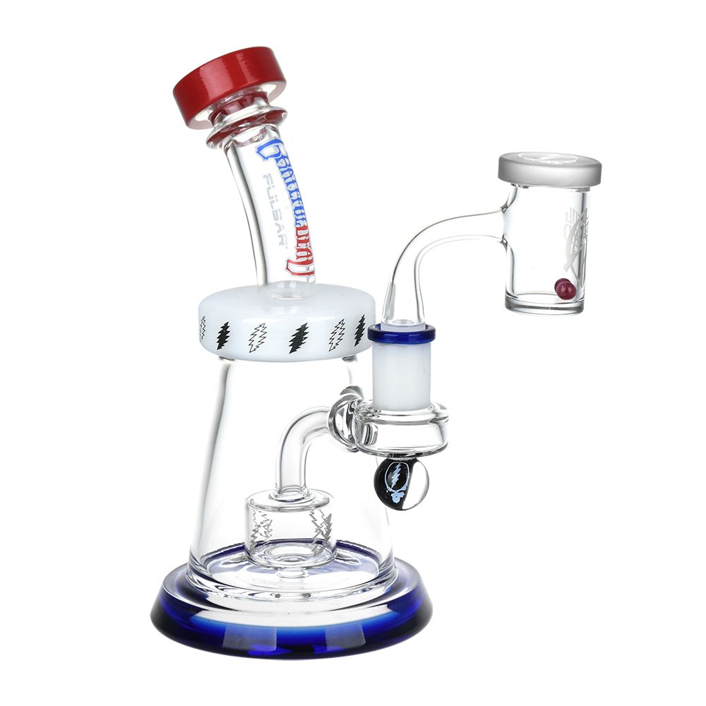 
                  
                    Load image into Gallery viewer, Grateful Dead x Pulsar Lightning Bell Dab Rig Set - 7.5&amp;quot; / 14mm F
                  
                