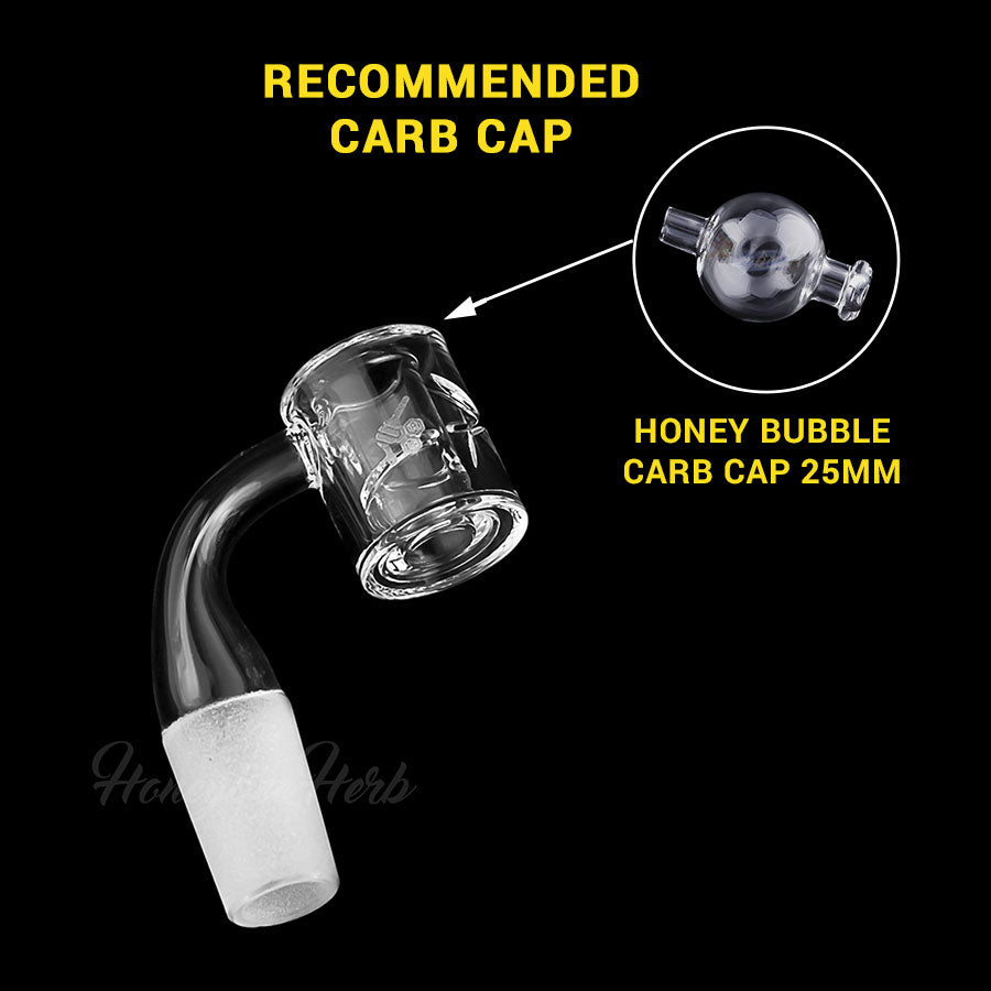 
                  
                    Load image into Gallery viewer, HONEY CHAMBER QUARTZ BANGER - 90° DEGREE | YL
                  
                