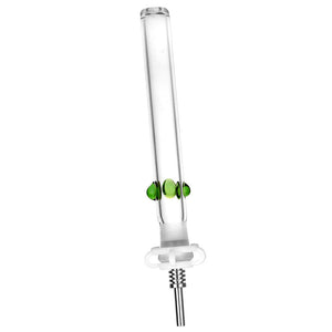 
                  
                    Load image into Gallery viewer, Glass Honey Straw w/ Titanium Tip - 6&amp;quot;
                  
                