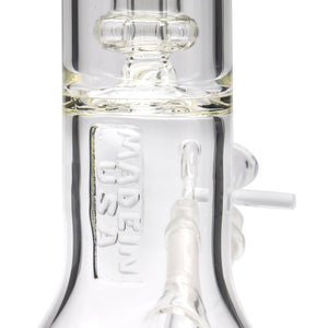 
                  
                    Load image into Gallery viewer, Thick Glass Beaker Showerhead Perc Bong
                  
                