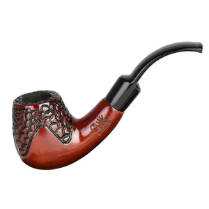 
                  
                    Load image into Gallery viewer, Shire Pipes Engraved Bent Brandy Cherry Wood - 5.5&amp;quot;
                  
                