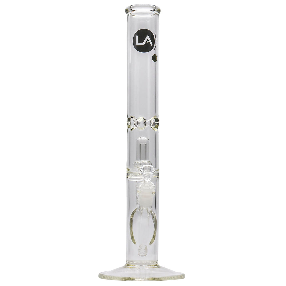 
                  
                    Load image into Gallery viewer, LA Pipes Thick Glass Straight Showerhead Perc Bong
                  
                