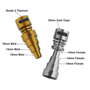 
                  
                    Load image into Gallery viewer, TITANIUM 6 IN 1 MOON ROCK DAB NAIL
                  
                