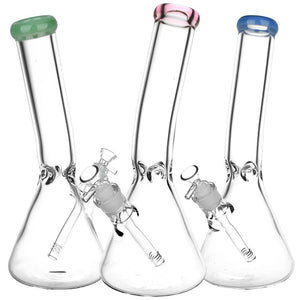 
                  
                    Load image into Gallery viewer, Classic Bent Neck Beaker Glass Water Pipe | 14mm F | Colors Vary
                  
                