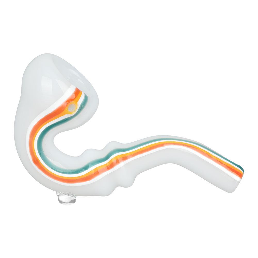 
                  
                    Load image into Gallery viewer, Striped Sherlock Glass Hand Pipe - 5&amp;quot; / 10CT
                  
                