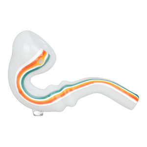 
                  
                    Load image into Gallery viewer, Striped Sherlock Glass Hand Pipe - 5&amp;quot; / 10CT
                  
                