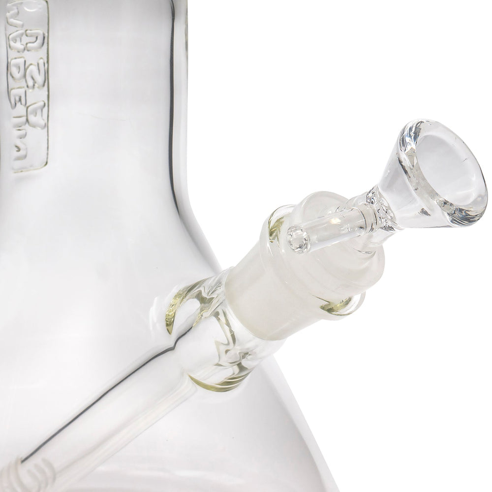 
                  
                    Load image into Gallery viewer, Thick Glass Beaker Showerhead Perc Bong
                  
                