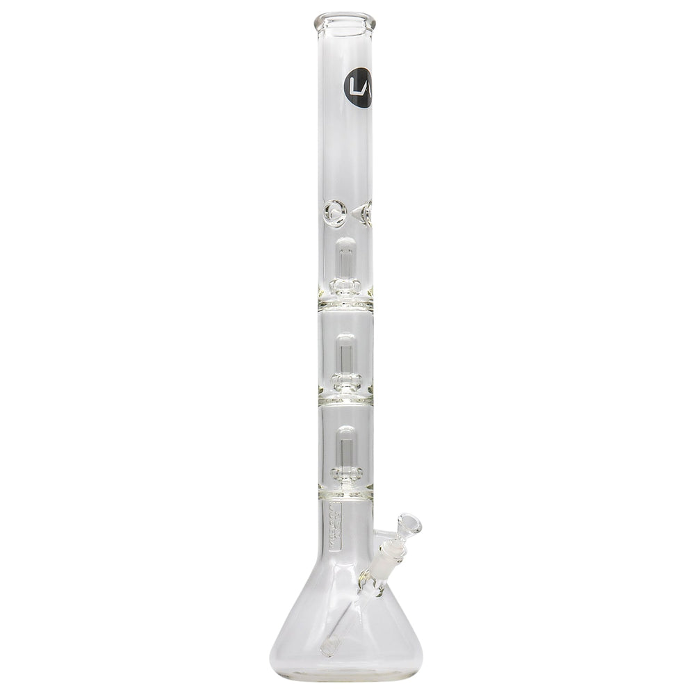 
                  
                    Load image into Gallery viewer, Thick Glass Beaker Showerhead Perc Bong
                  
                