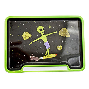 
                  
                    Load image into Gallery viewer, Alien Doobie Surfer Rolling Tray Box - 8&amp;quot;x5.75&amp;quot;
                  
                