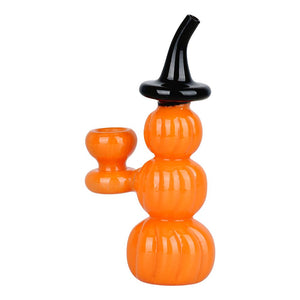 
                  
                    Load image into Gallery viewer, Halloween Pumpkin Pile Up Glass Bubbler - 5.75&amp;quot;
                  
                