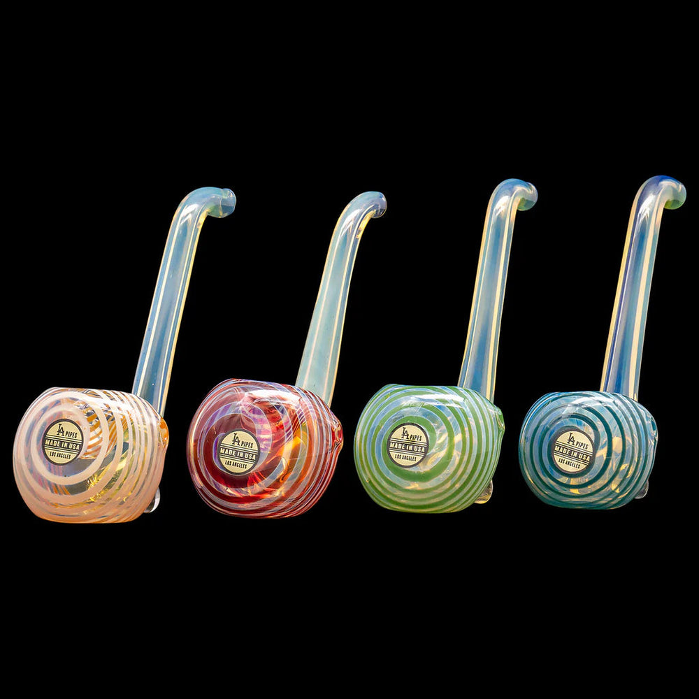 
                  
                    Load image into Gallery viewer, LA Pipes &amp;quot;Flaco&amp;quot; Skinny Glass Sherlock Pipe
                  
                