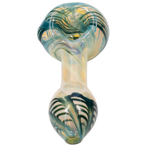 
                  
                    Load image into Gallery viewer, LA Pipes Twisty Cane Spoon Glass Pipe (Various Colors)
                  
                