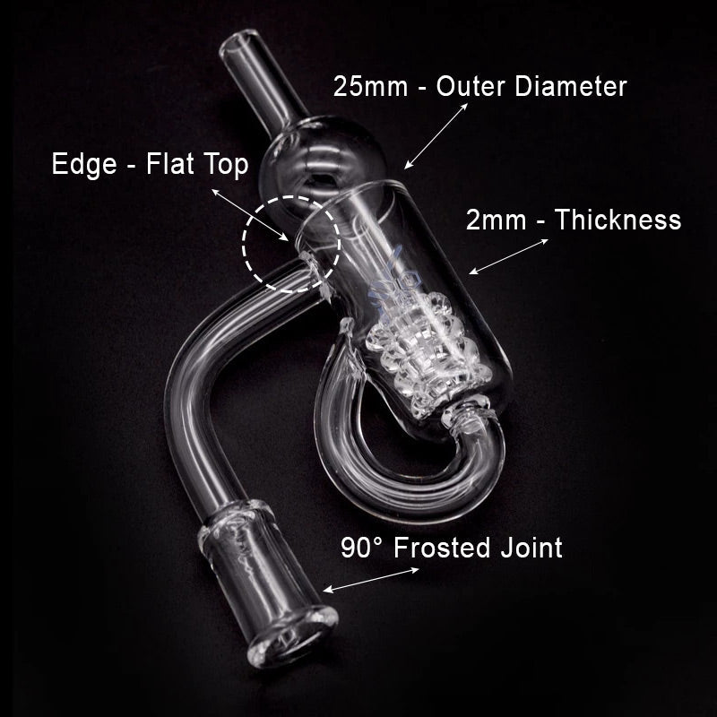 
                  
                    Load image into Gallery viewer, HONEY RECYCLER QUARTZ BANGER | YL
                  
                