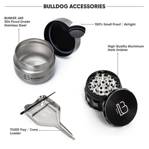 
                  
                    Load image into Gallery viewer, BULLDOG Smell Proof Bag and session kit
                  
                