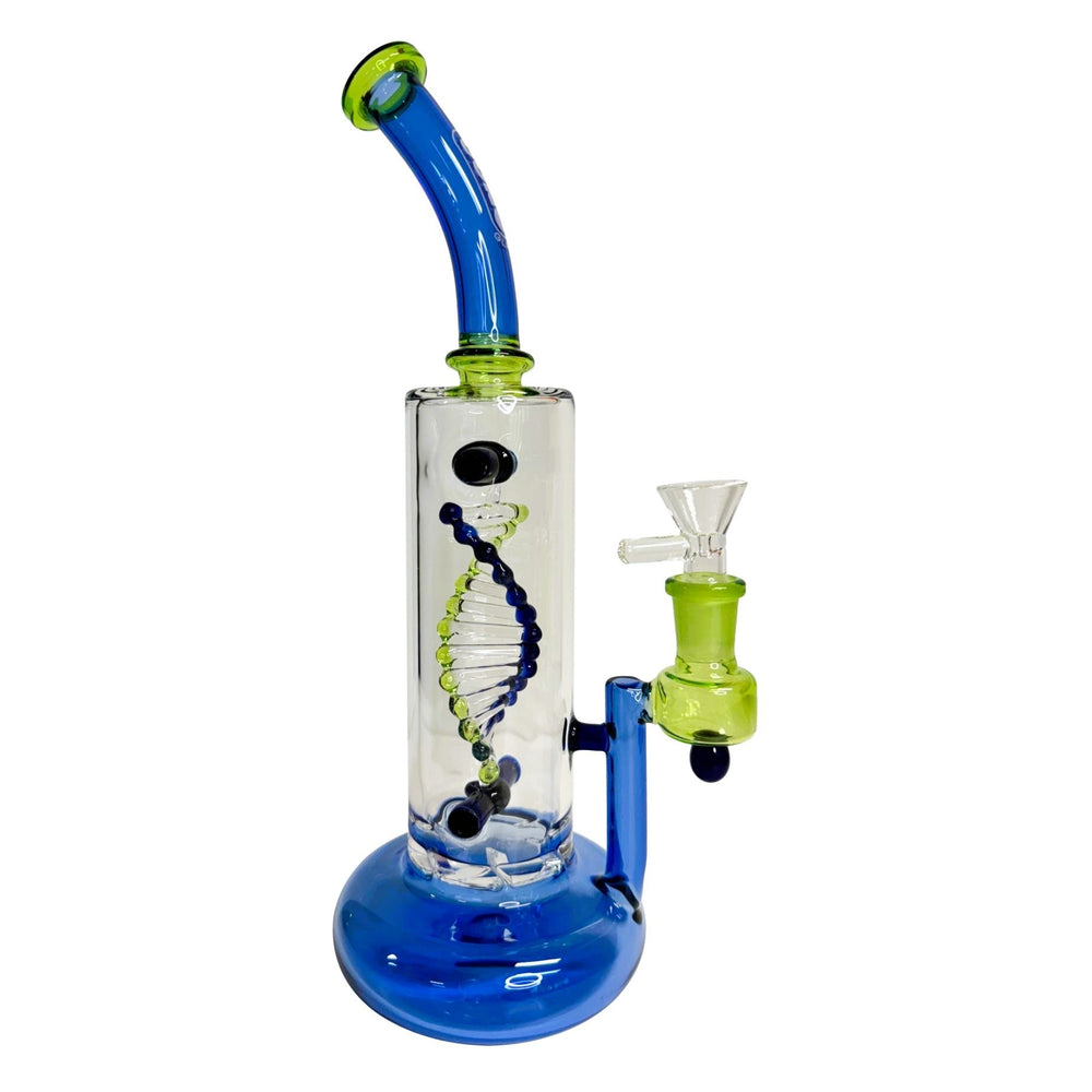 
                  
                    Load image into Gallery viewer, Daze Glass - 2nd Gen Spinning DNA &amp;amp; Turbine Perc Glass Water Pipe
                  
                