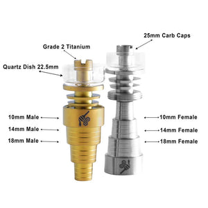 
                  
                    Load image into Gallery viewer, TITANIUM 6 IN 1 HYBRID DAB NAIL
                  
                