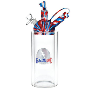 
                  
                    Load image into Gallery viewer, Grateful Dead x Pulsar Silicone &amp;amp; Glass Gravity Water Pipe - 11&amp;quot;
                  
                
