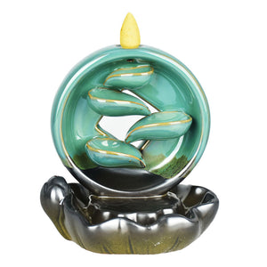 
                  
                    Load image into Gallery viewer, Sacred Shadows Ceramic Backflow Incense Burner - 5.5&amp;quot;
                  
                