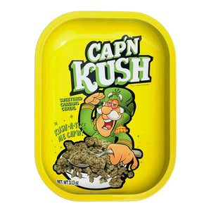 
                  
                    Load image into Gallery viewer, Cap N&amp;#39; Kush Rolling Tray
                  
                