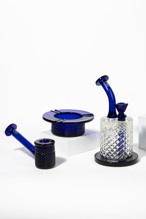 
                  
                    Load image into Gallery viewer, Vintage Style Ceramic Ashtray - Cobalt
                  
                