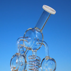 
                  
                    Load image into Gallery viewer, Spiral Mushroom Recycler Water Pipe w/ Circ Perc 11&amp;quot;
                  
                