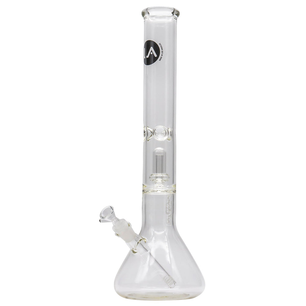 
                  
                    Load image into Gallery viewer, Thick Glass Beaker Showerhead Perc Bong
                  
                