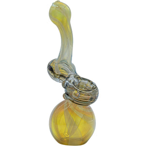 
                  
                    Load image into Gallery viewer, Fumed Sherlock Bubbler Pipe (Various Colors)
                  
                