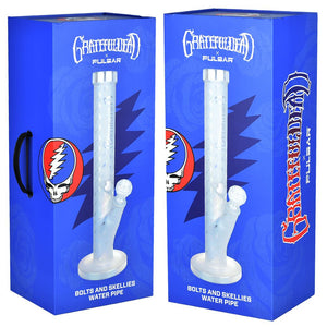
                  
                    Load image into Gallery viewer, Grateful Dead x Pulsar Bolts And Skellies Straight Tube Water Pipe-15.5&amp;quot;/14mm F
                  
                