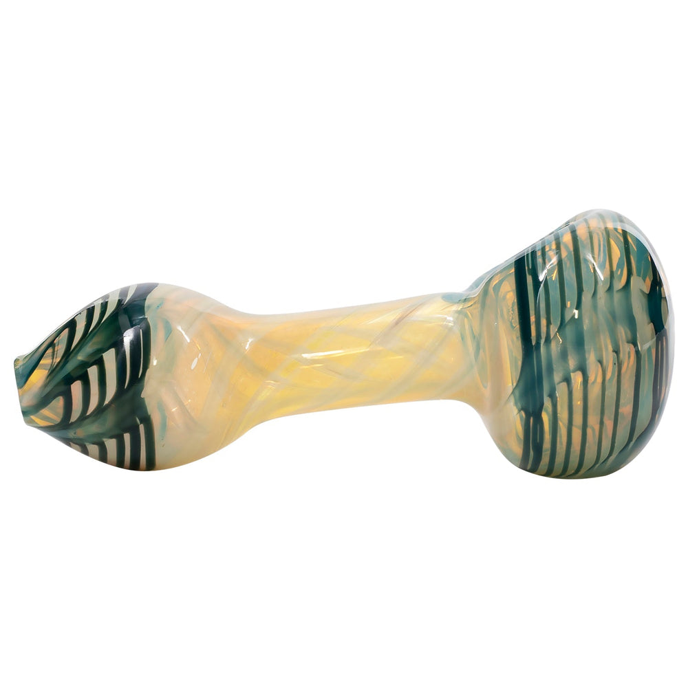 
                  
                    Load image into Gallery viewer, LA Pipes Twisty Cane Spoon Glass Pipe (Various Colors)
                  
                